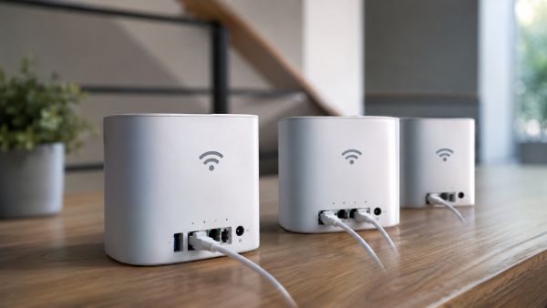 How do you set up a mesh network using OpenWrt for improved wireless coverage?