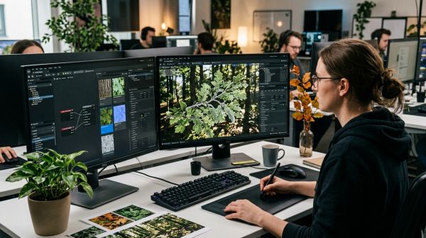 What are the best techniques for creating realistic foliage in forest exploration games?